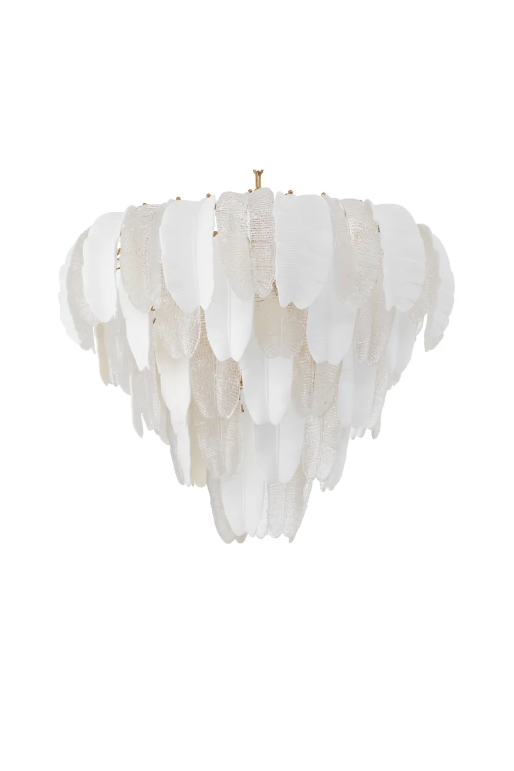 Textured Glass Layered Chandelier | Eichholtz Saint Lucia