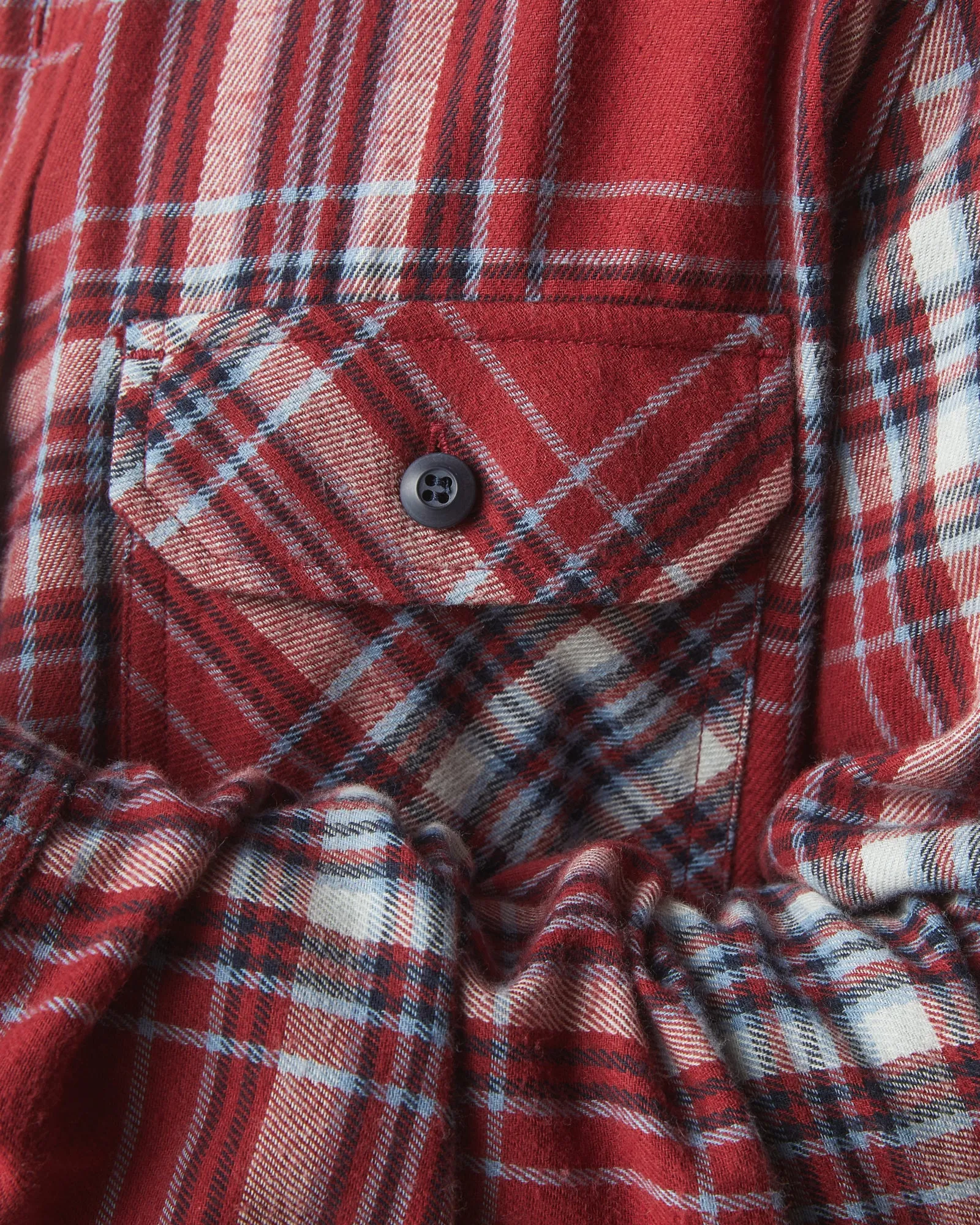 Vintage Flannel - Bonfire Red Plaid