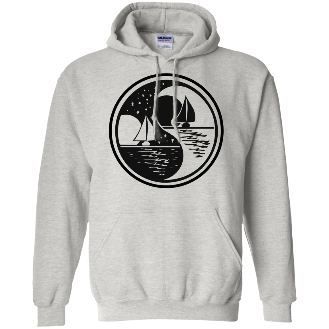 Yin Yang Pullover Hoodie 8 oz