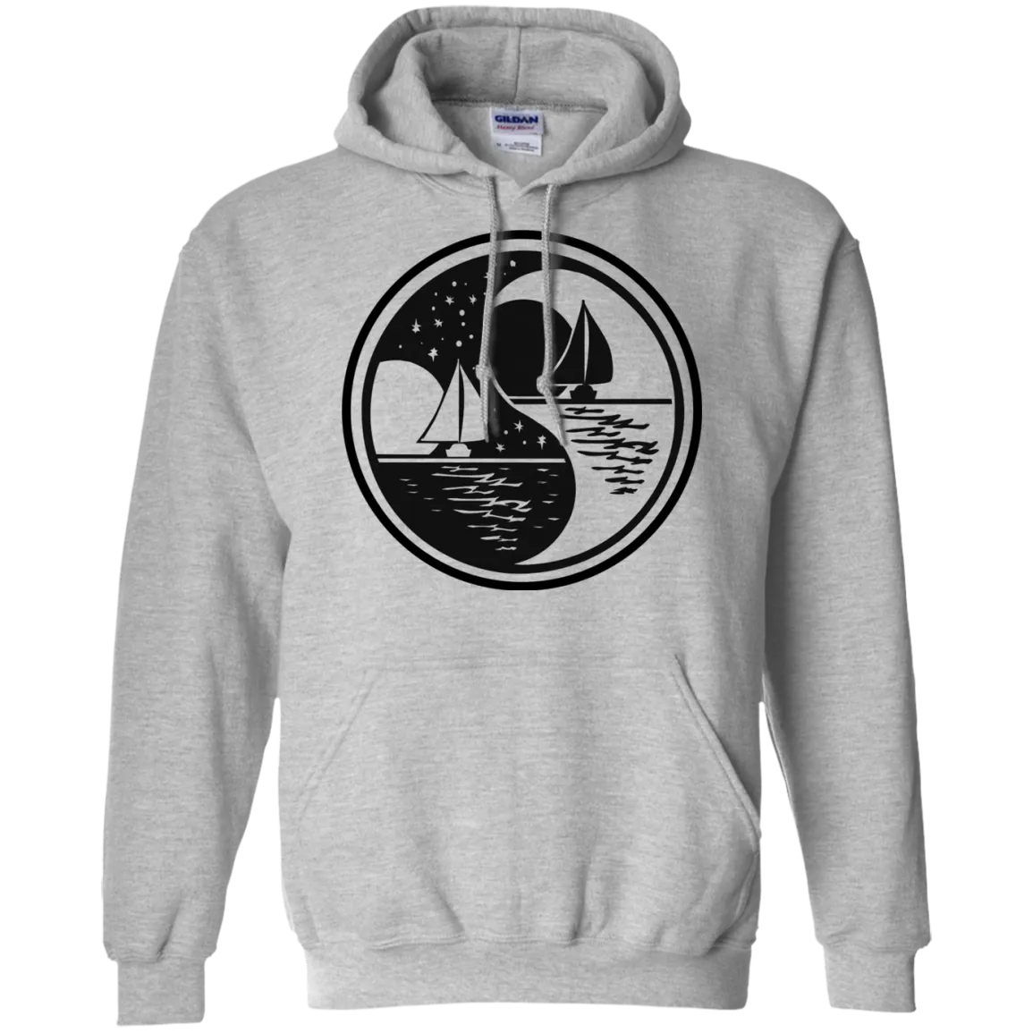 Yin Yang Pullover Hoodie 8 oz