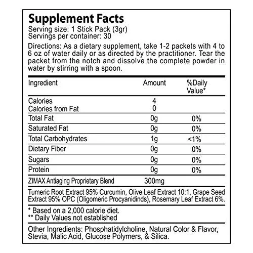 ZIMAX Super ANTIOXIDANT - 100% Natural - High Absorption Curcumin, Rosemary Extract, Grape Seed Extract, Olive Leaf Extract ORAC 3,451,770 (Canister) (Pack of Two)