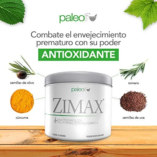 ZIMAX Super ANTIOXIDANT - 100% Natural - High Absorption Curcumin, Rosemary Extract, Grape Seed Extract, Olive Leaf Extract ORAC 3,451,770 (Canister) (Pack of Two)